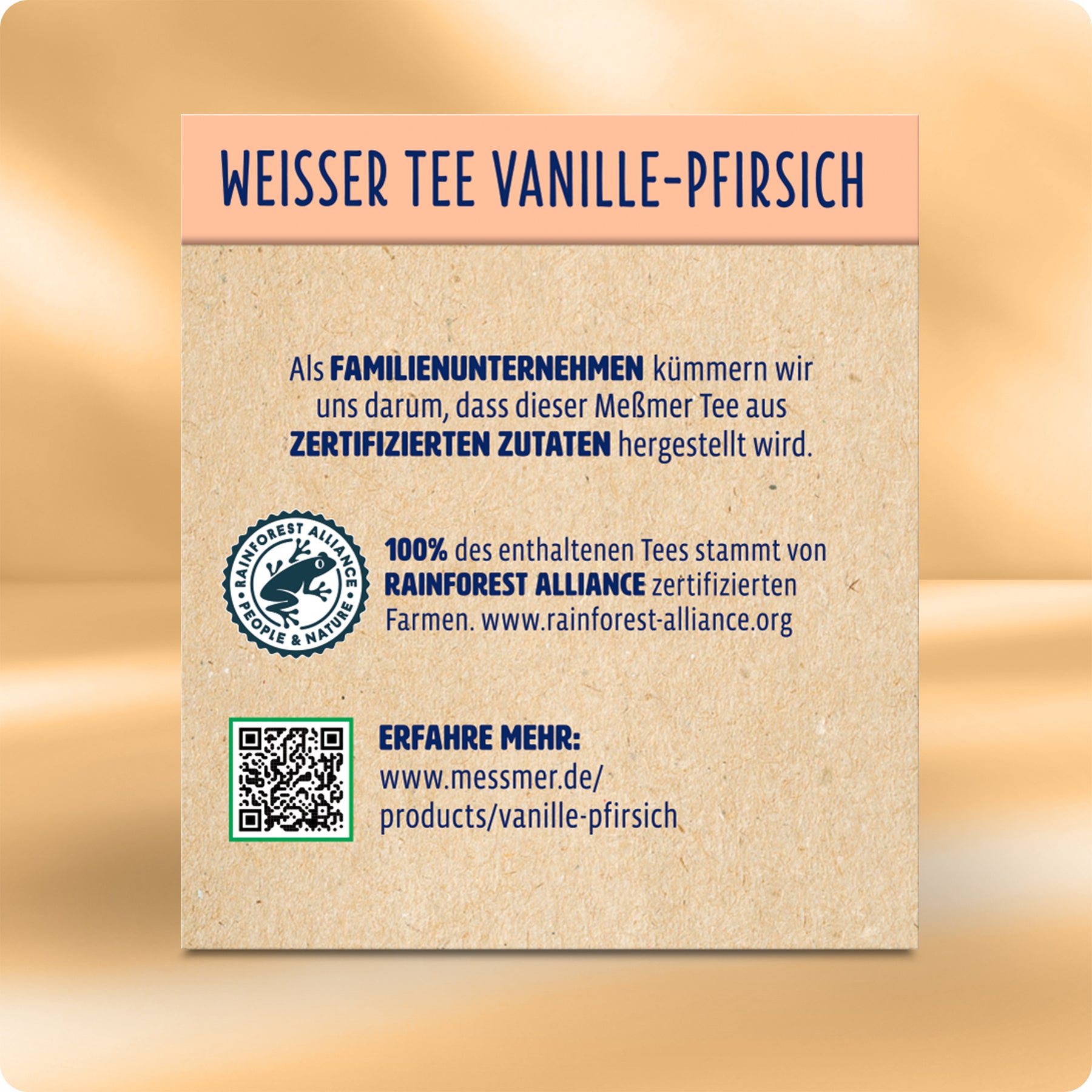 Weißer Tee Vanille-Pfirsich