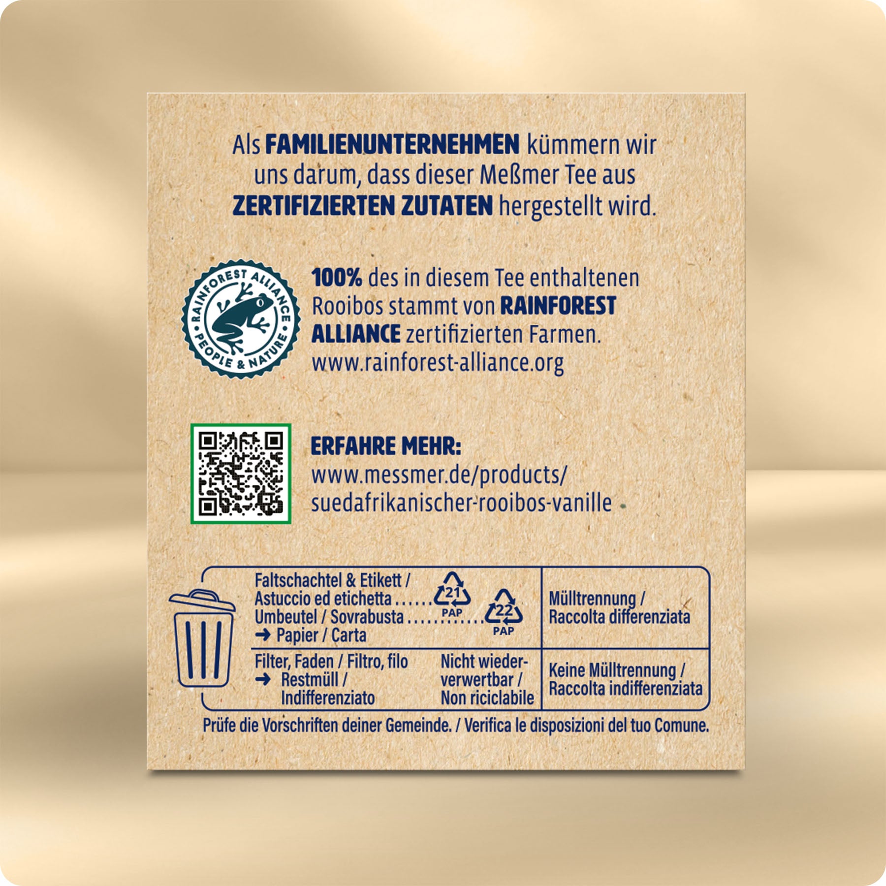 Südafrikanischer Rooibos-Vanille