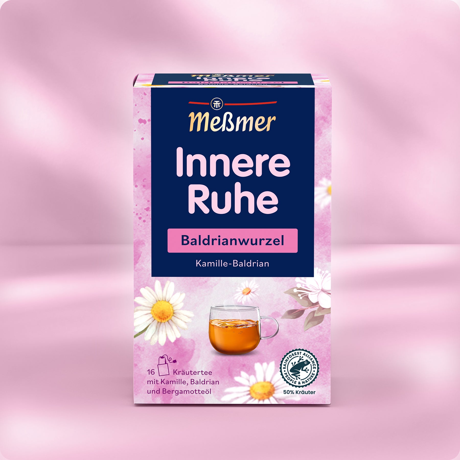 Meßmer Innere Ruhe Kräutertee mit Baldrianwurzel, Kamille und Bergamotte für entspannte Momente
