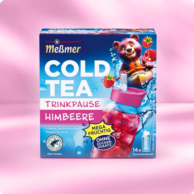 Meber Cold Tea Meßmer Cold Tea Himbeere | Fruchtiger Cold Tea für die Pause